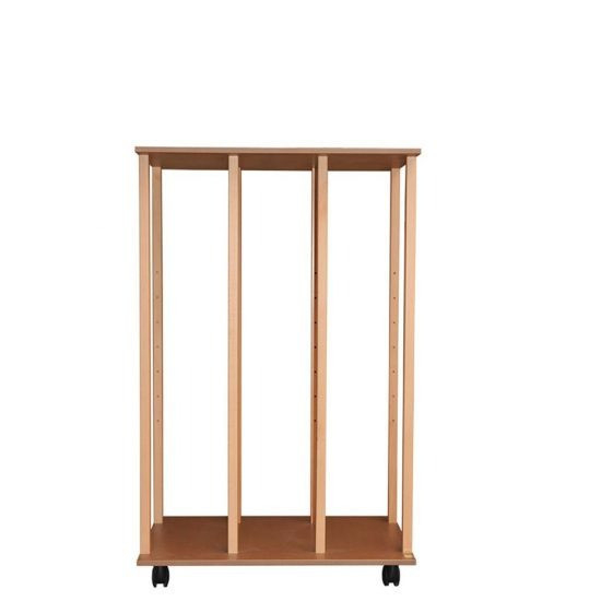 Chariot rangement de toiles et tableaux 140 cm Sans Vernis naturel